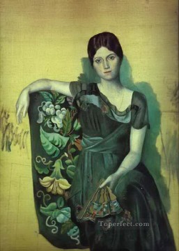 Retrato de Olga en el sillón 1917 Pablo Picasso Pinturas al óleo